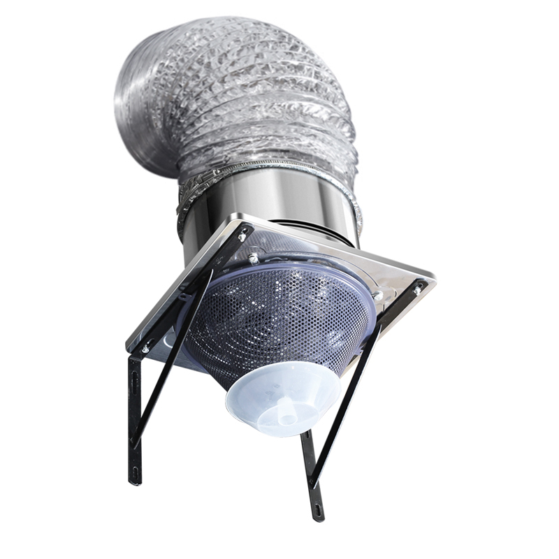 Quadratum range cucullo cum bracket, simplex et potens range cucullo cum bracket pro familia usu
